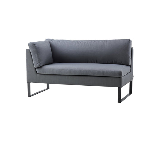 Cane-Line Denmark Outdoor Modular Grey Cane-Line Flex 2-seater sofa right module 8564