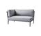 Cane-Line Denmark Outdoor Modular Light Grey Cane-Line Conic 2-seater sofa right module