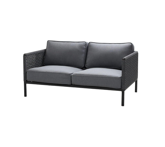 Cane-Line Denmark Outdoor Sofa Lava grey Encore 2-seater sofa, Cane-line Soft Rope