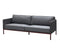 Cane-Line Denmark Outdoor Sofa Lava grey Encore 3-seater sofa, Cane-line Soft Rope