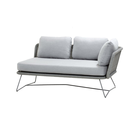 Cane-Line Denmark Outdoor Sofa Light grey Cane-Line Horizon 2-seater sofa left module 5505LISL