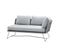 Cane-Line Denmark Outdoor Sofa Light grey Cane-Line Horizon 2-seater sofa left module 5505LISL