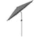 Cane-Line Denmark Table Umbrellas Cane-Line Sunshade parasol w/tilt, dia. 300 cm, Anthracite fabric / Silver, mat anodized pole / 100% Solution Dyed Polyester (58MATILT300Y)