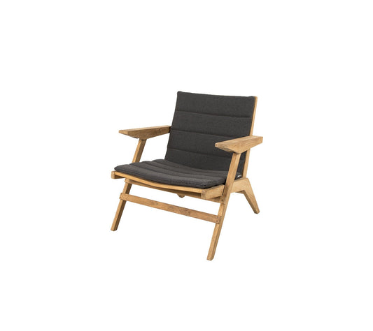 Cane-Line Denmark Teak / Dark grey -Cane-line Focus Flip lounge chair (54070)