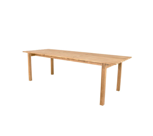 Cane-Line Denmark Teak Grace dining table, 240x100 cm, incl. teak table top (50601)