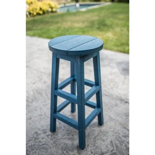 Capterra Casual Outdoor Barstool Pacific Blue Capterra Casual Barstool | Heavy Weight Capacity | 100% Recycled Plastic (OVERSTOCK)