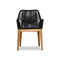 Harmonia Living - Carl Reclaimed Teak and Rope Dining Arm Chair | CARL-RP-DAC
