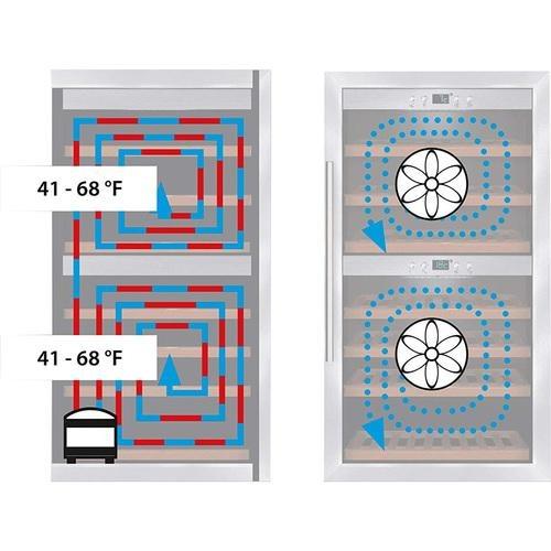 Caso Wine Cellars Caso - Wine Safe 24 Bottle Wine Cellar, Dual Zone