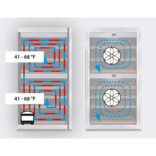 Caso Wine Cellars Caso - Wine Safe 38 Bottle Wine Cellar, Dual Zone