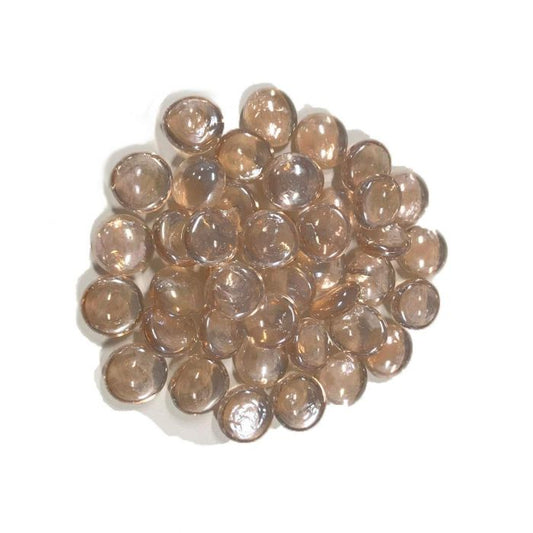 Outdoor Greatroom - Amber Tempered Fire Glass Gems - CFG-A