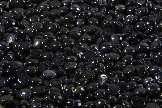Outdoor Greatroom - Black Onyx Tempered Fire Glass Gems - CFG-O