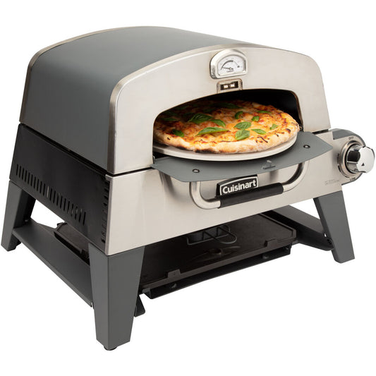 Cuisinart Grill - 3 in 1 Portable Outdoor Pizza Oven/Griddle/Grill, 15,000 BTU, Accessories Incl - CGG-403