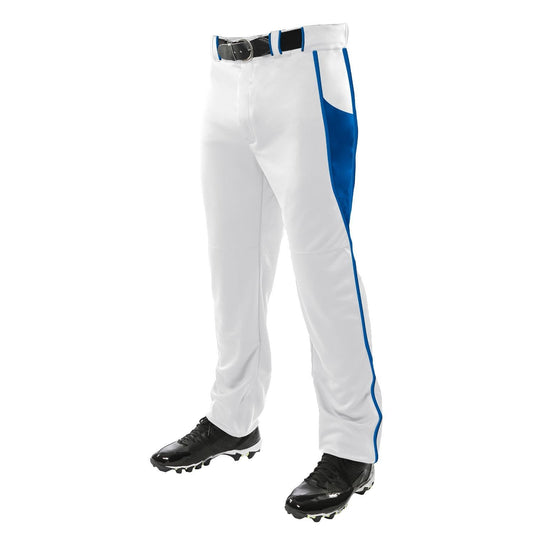 Champro Sports : Baseball Champro Adult Triple Crown Baseball Pant White Roy Blue MED