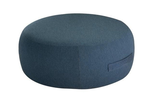 CO9 Design 34" Upholstered Coffee Table / Pouf - Denim/Graphite