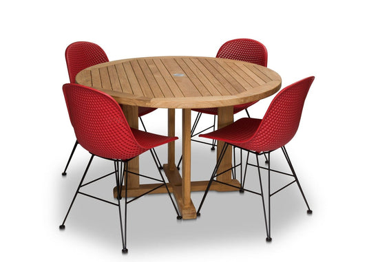 CO9 Design Outdoor Dining Table Essential 48" Round Dining Table