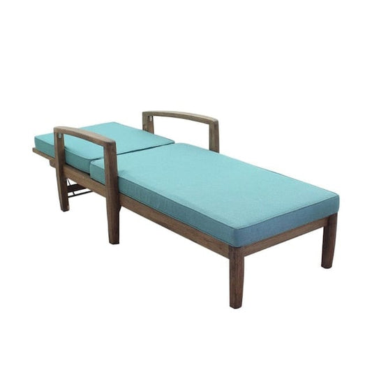 Courtyard Casual Chaise Lounge Courtyard Casual - Avalon FSC Teak Chaise Lounge | 5361