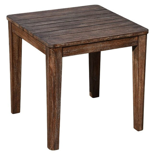 Courtyard Casual Conversation Set Courtyard Casual - Bermuda FSC Teak 3 Piece Motion Balcony Set with 2 Swivel Gliders and 1 Square End Table | 5444