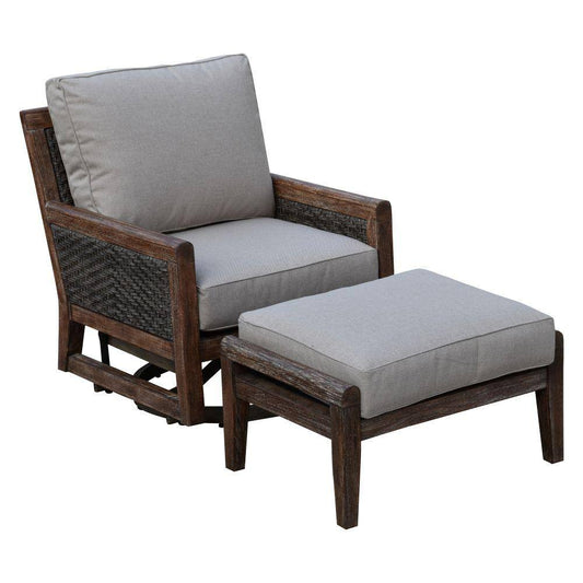 Courtyard Casual Courtyard Casual - Bermuda FSC Teak Ottoman | 5190