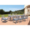 Courtyard Casual Courtyard Casual - Cabo 7 Piece Mixed Extension Dining Set - 87"/108" Table with 2 Swivel Rockers and 4 Arm Chairs | 5296