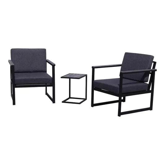 Courtyard Casual Courtyard Casual - Catalina 3 pc Chat Set with 2 Club Chairs and 1 End Table | 5750