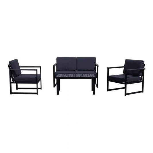 Courtyard Casual Courtyard Casual - Catalina 4 pc Seating Group Set with 1 Loveseat, 1 Coffee Table and 2 Club Chairs | 5751