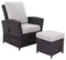 Courtyard Casual Courtyard Casual - Chelshire 2 pc Recline Chair & Ottoman Set
Silver Oak - Canvas Biscuit
Includes: One Club Chair and One Ottoman | 5507