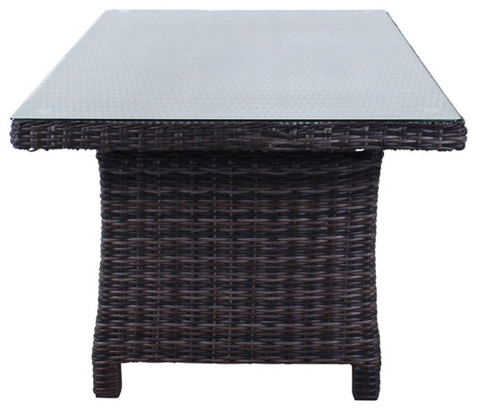 Courtyard Casual Courtyard Casual - Chelshire Chow Height Dining Table
Woven Top with Clear Glass | 5254