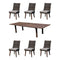 Courtyard Casual Courtyard Casual - Cosmos FSC Teak 7 Piece 80"/120" Rectangle Extension Dining Table and 6 Dining Chairs | 5452