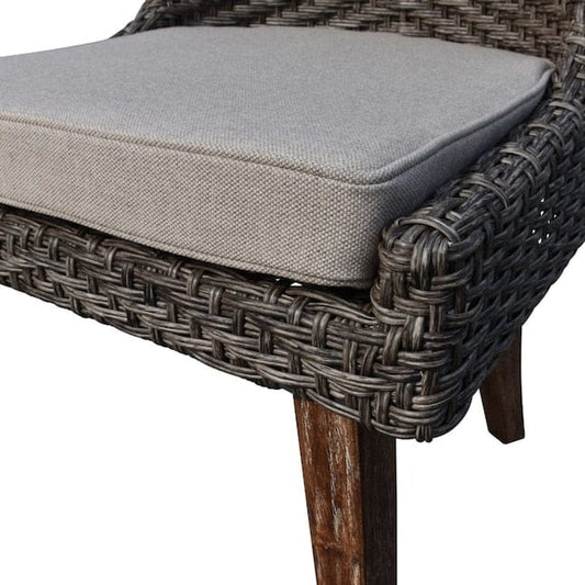 Courtyard Casual Courtyard Casual - Cosmos FSC Teak 7 Piece 80"/120" Rectangle Extension Dining Table and 6 Dining Chairs | 5452