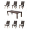 Courtyard Casual Courtyard Casual - Cosmos FSC Teak 7 Piece 84" Rectangle Dining Table and 6 Dining Chairs | 5451
