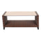 Courtyard Casual Courtyard Casual - Costa Mesa Coffee Table with Aluminum Top in Brown | 5555