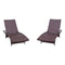 Courtyard Casual Courtyard Casual - Relax 2 pc Wicker Chaise Lounges with Folding Legs in Pecan | 5885