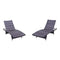 Courtyard Casual Courtyard Casual - Relax 2 pc Wicker Chaise Lounges with Folding Legs in Taupe | 5845