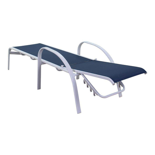 Courtyard Casual Courtyard Casual - Santa Fe 2 Aluminum Chaise Lounges in White | 5599