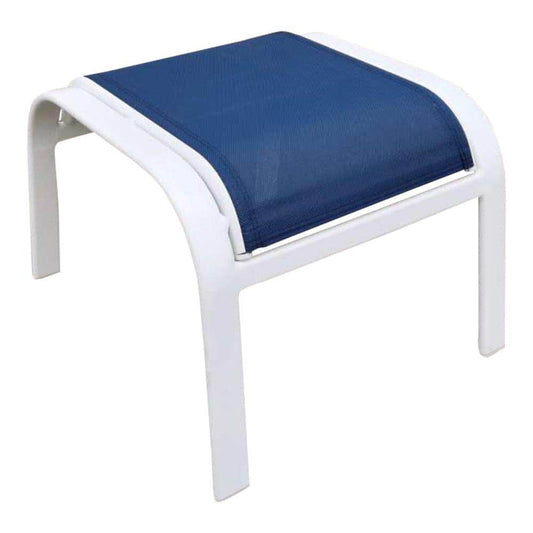 Courtyard Casual Courtyard Casual - Santa Fe 2 Aluminum Sling Ottomans in White | 5607