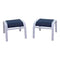 Courtyard Casual Courtyard Casual - Santa Fe 2 Aluminum Sling Ottomans in White | 5607