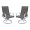 Courtyard Casual Courtyard Casual - Santa Fe 2 Wicker Swivel Rockers with White Frame | 5604