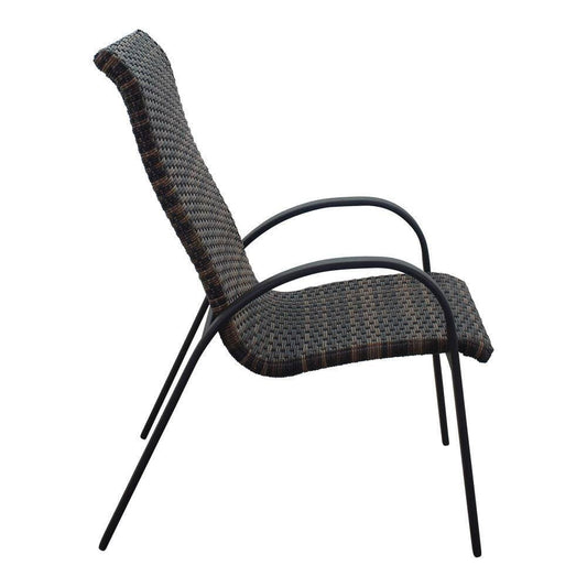 Courtyard Casual Courtyard Casual - Santa Fe 4 Wicker Chairs with Java Frame | 5665