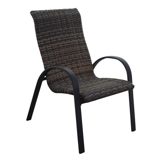 Courtyard Casual Courtyard Casual - Santa Fe 4 Wicker Chairs with Java Frame | 5665