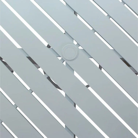 Courtyard Casual Courtyard Casual - Santa Fe 5 pc Reclining Sling Seating Set in White with 2 Reclining Sling Chairs, 2 Sling Ottomans and 1 End Table | 5622