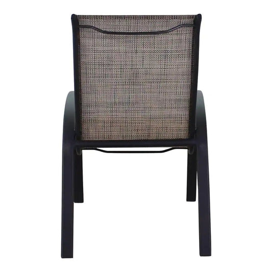 Courtyard Casual Courtyard Casual - Santa Fe 5 pc Sling Dining Set in Java with 48" Round Table and 4 Sling Chairs | 5701