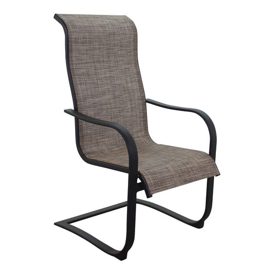 Courtyard Casual Courtyard Casual - Santa Fe 6 Aluminum Spring Chairs in Java | 5664