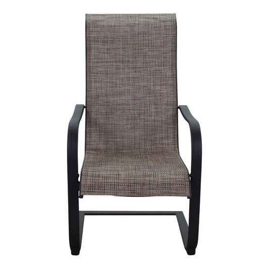 Courtyard Casual Courtyard Casual - Santa Fe 6 Aluminum Spring Chairs in Java | 5664