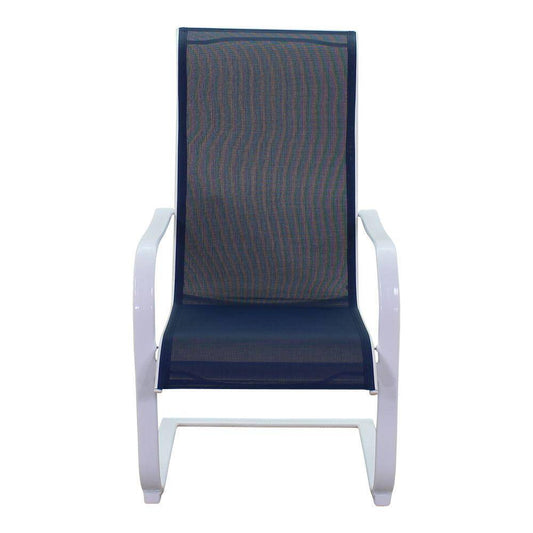 Courtyard Casual Courtyard Casual - Santa Fe 6 Aluminum Spring Chairs in White | 5602