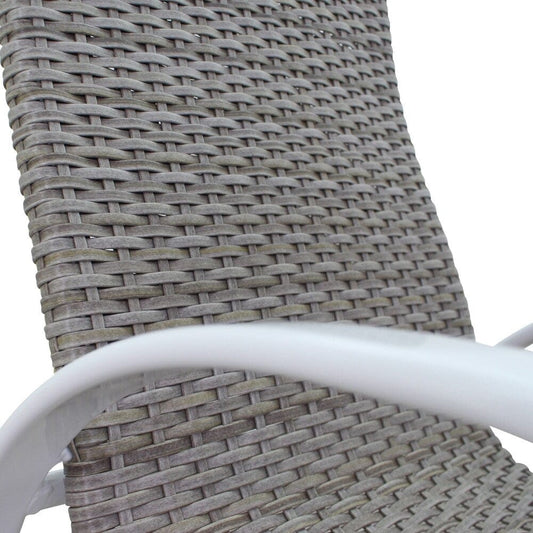 Courtyard Casual Courtyard Casual - Santa Fe 7 pc Dining Set in Java with 72" Rectangle Table and 6 Wicker Swivel Rockers | 5712