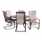 Courtyard Casual Courtyard Casual - Santa Fe 7 pc Hexagon Dining Set in Java with 60" Hexagon Table and 6 Spring Chairs | 5707