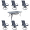 Courtyard Casual Courtyard Casual - Santa Fe 7 Piece Dining Set 84" Rectangle Dining Table with 6 Swivel Rockers | 5395