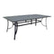 Courtyard Casual Courtyard Casual - Santa Fe 72" x 42" Rectangle Aluminum Dining Table with Slat Top and Umbrella Hole in Java | 5675