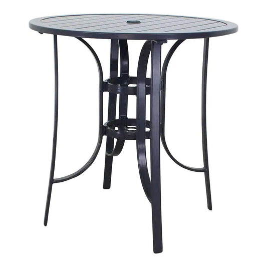 Courtyard Casual Courtyard Casual - Santa Fe Java Aluminum 36" Round Balcony Height Table | 5731