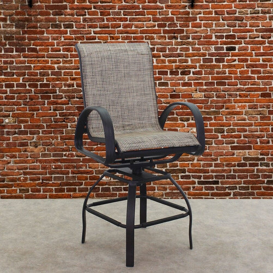 Courtyard Casual Courtyard Casual - Santa Fe Java Aluminum Sling Swivel Balcony Stool | 5730